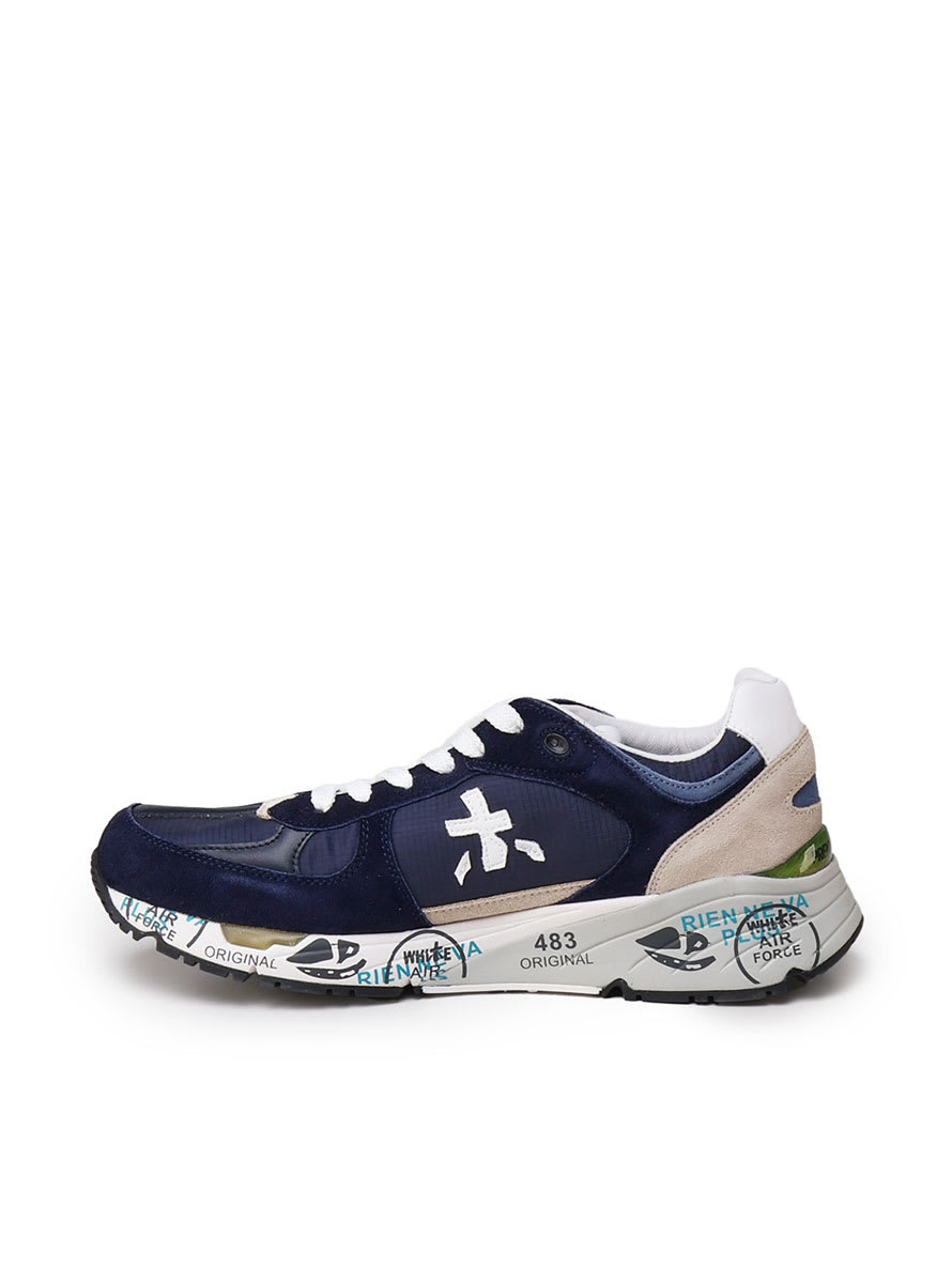 Shop Premiata Mase Sneakers In Blue