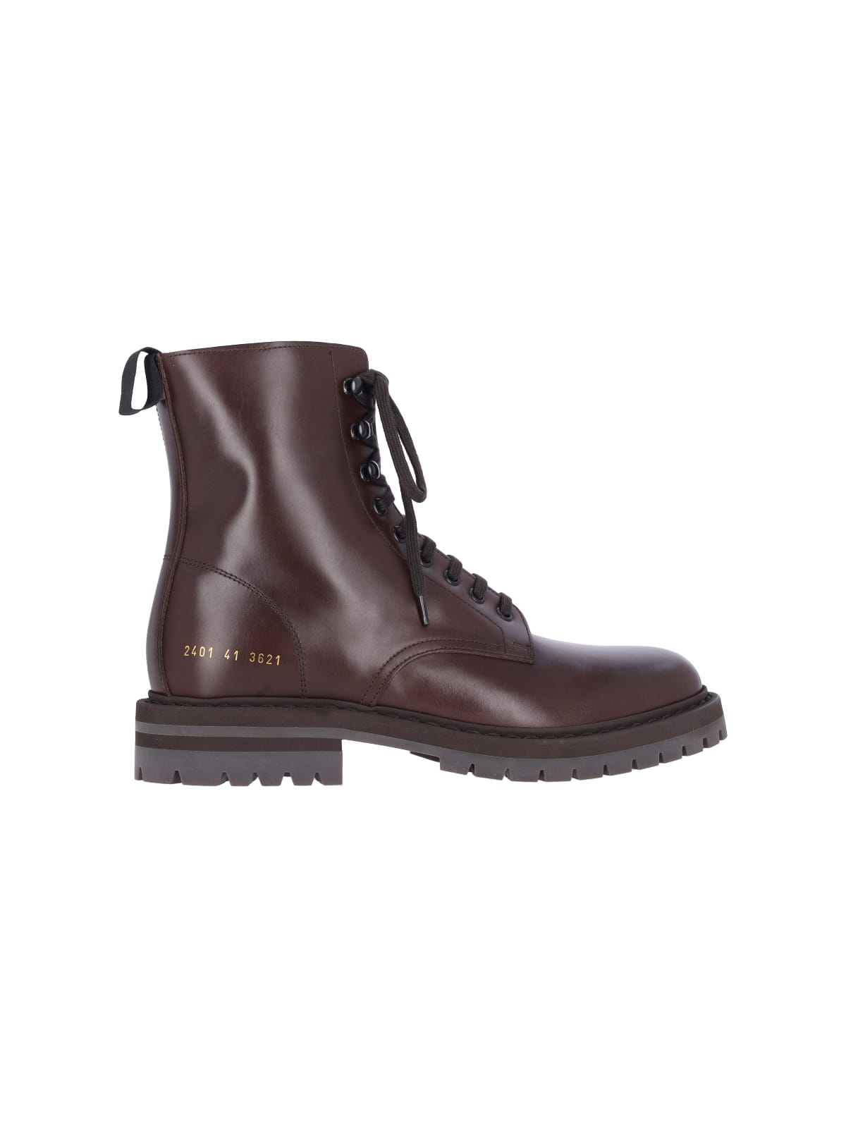 Shop Common Projects Leather Derby Boots In Brown