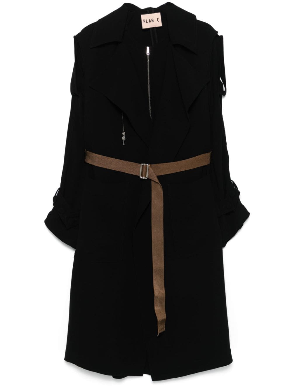 Shop Plan C Rain Coat 2 Pezzi In Black