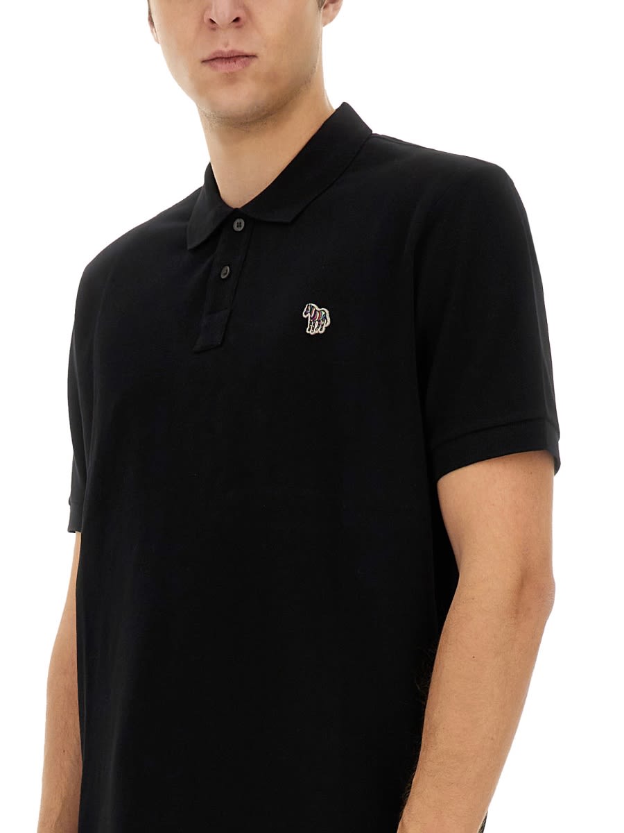 Paul Smith Zebra Polo. In Black