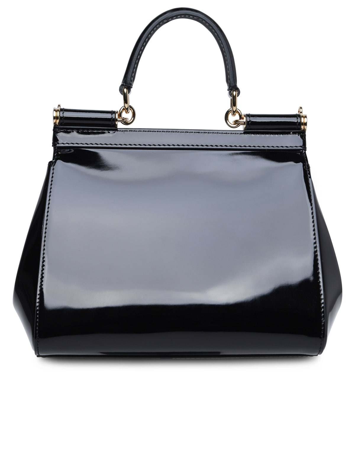 Shop Dolce & Gabbana Medium Sicily Bag In Black Calf Leather In Nero