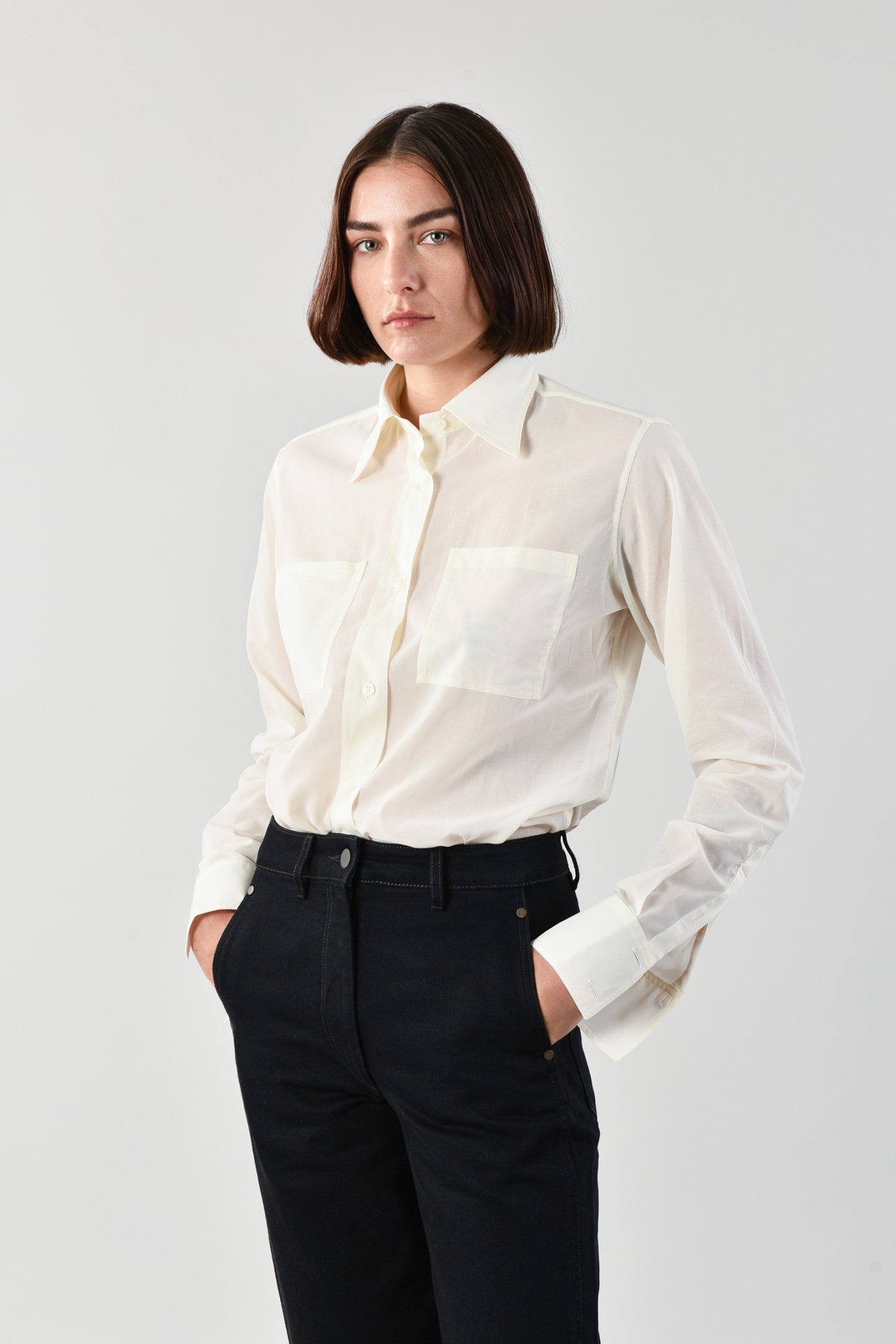 LEMAIRE NEW POINTED COLLAR SHIRT,11882268
