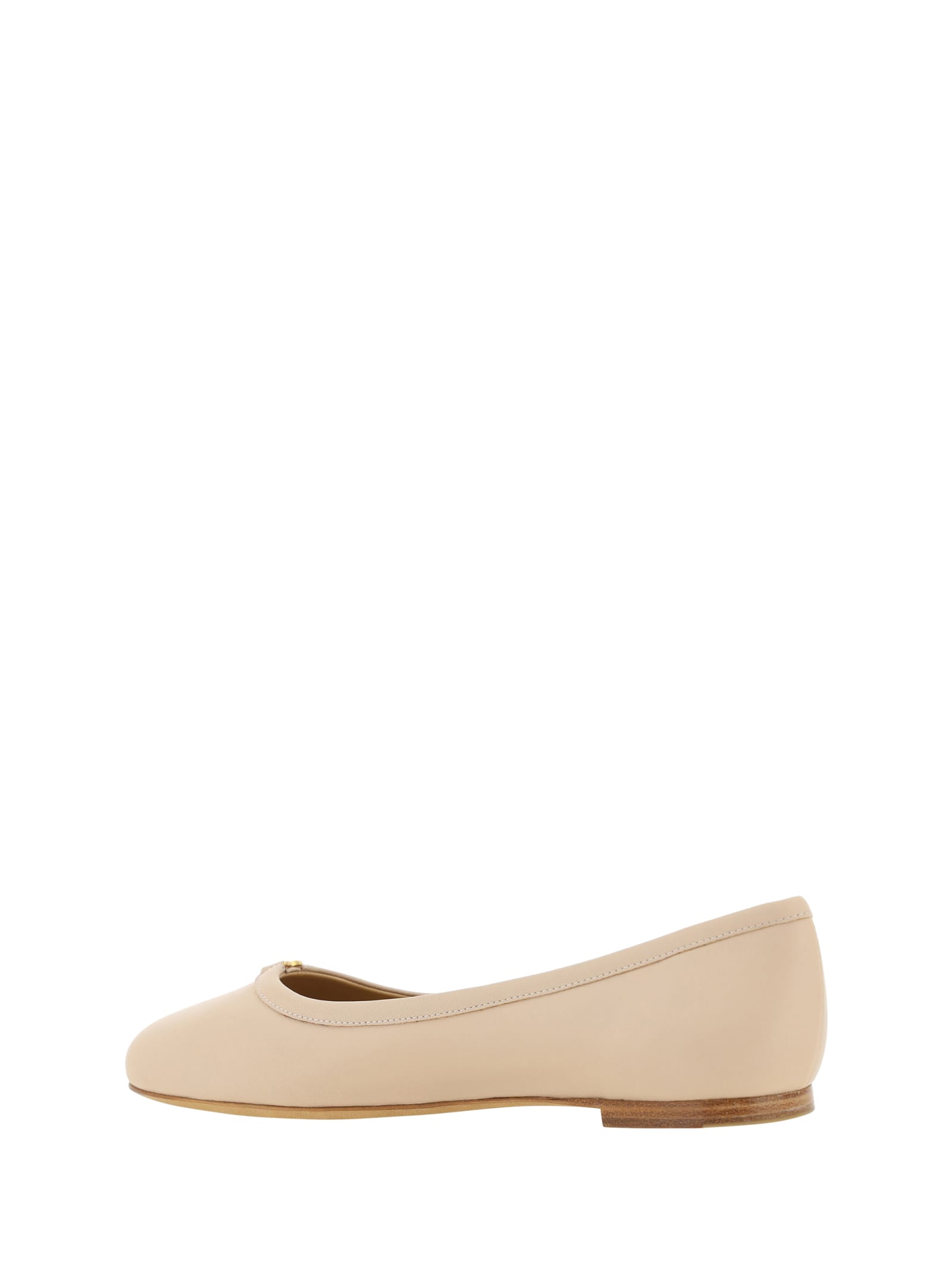 Shop Chloé Marcie Ballerinas In Delicate Nude