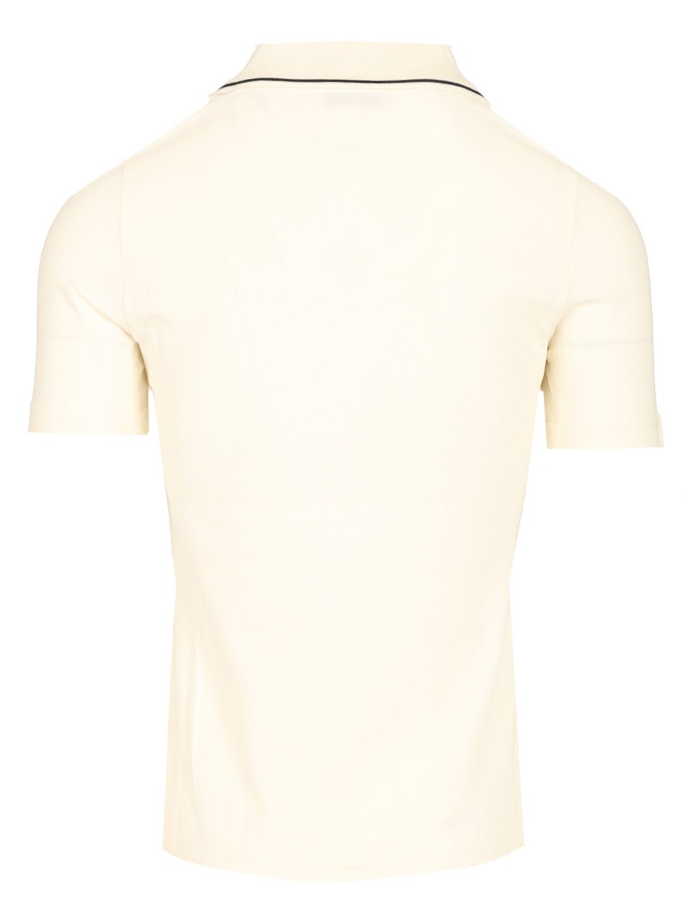 MONCLER STRETCH PIQUET POLO SHIRT