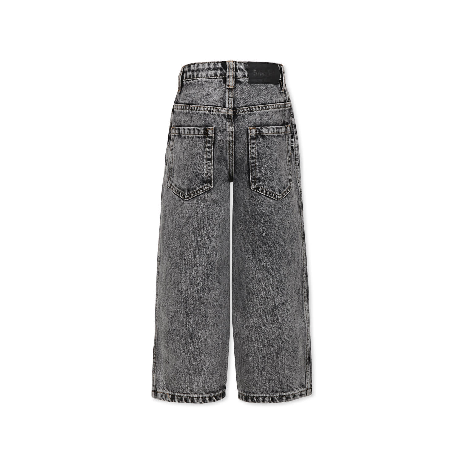 Molo Grey Jeans For Kids With Peace Symbol In Grey