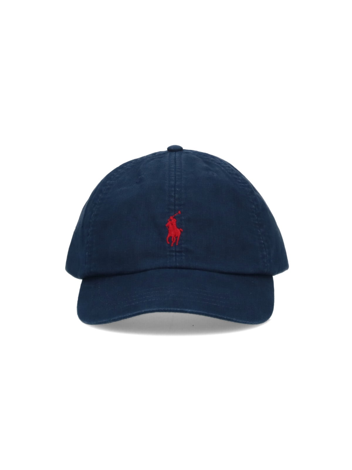 Polo Ralph Lauren Blue Baseball Cap With Logo Embroidery In Cotton Man