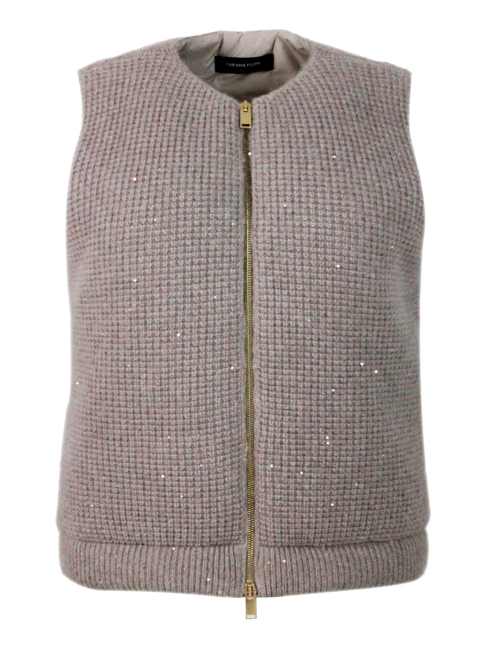 Shop Fabiana Filippi Vest In Brown