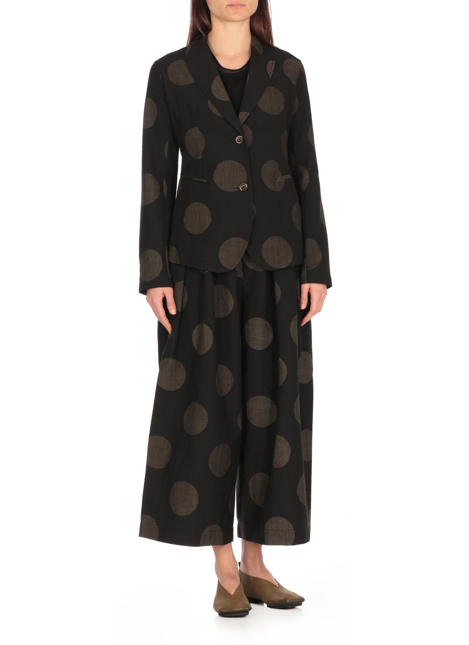 Uma Wang Kenzie Blazer In Black/neutrals