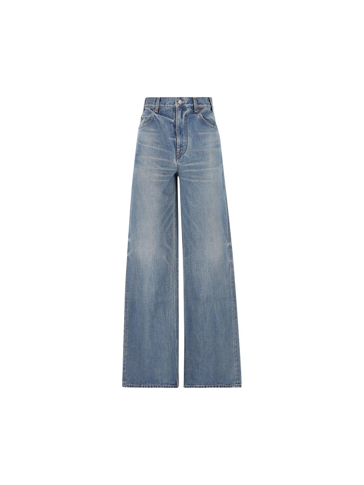 Logo Patch Straight-leg Jeans