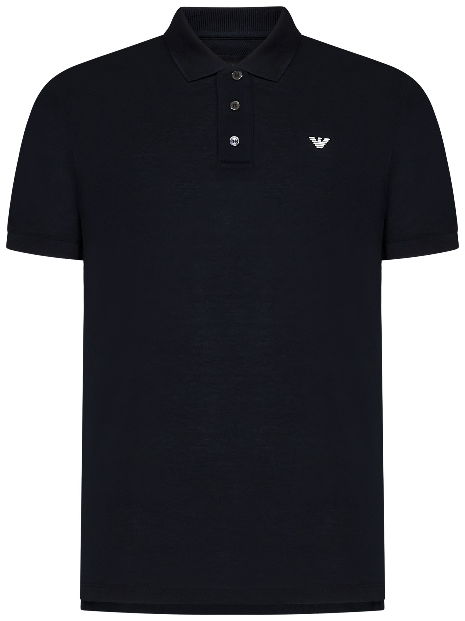 Shop Emporio Armani Polo Shirt In Blu Navy