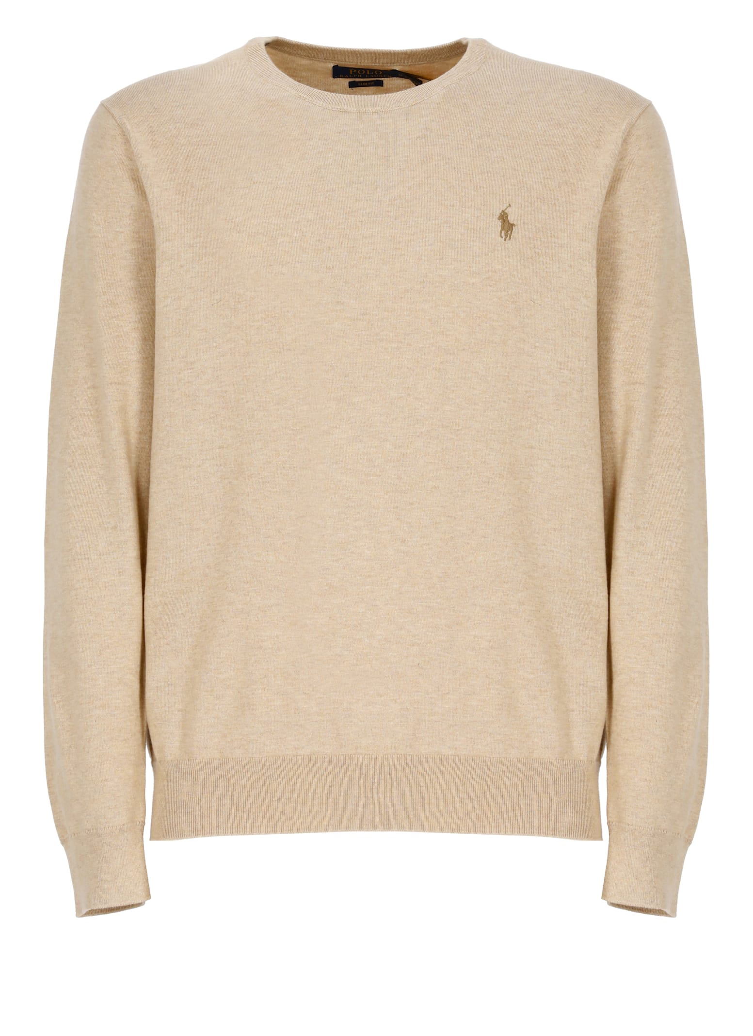 Ralph Lauren Pony Sweater In Brown
