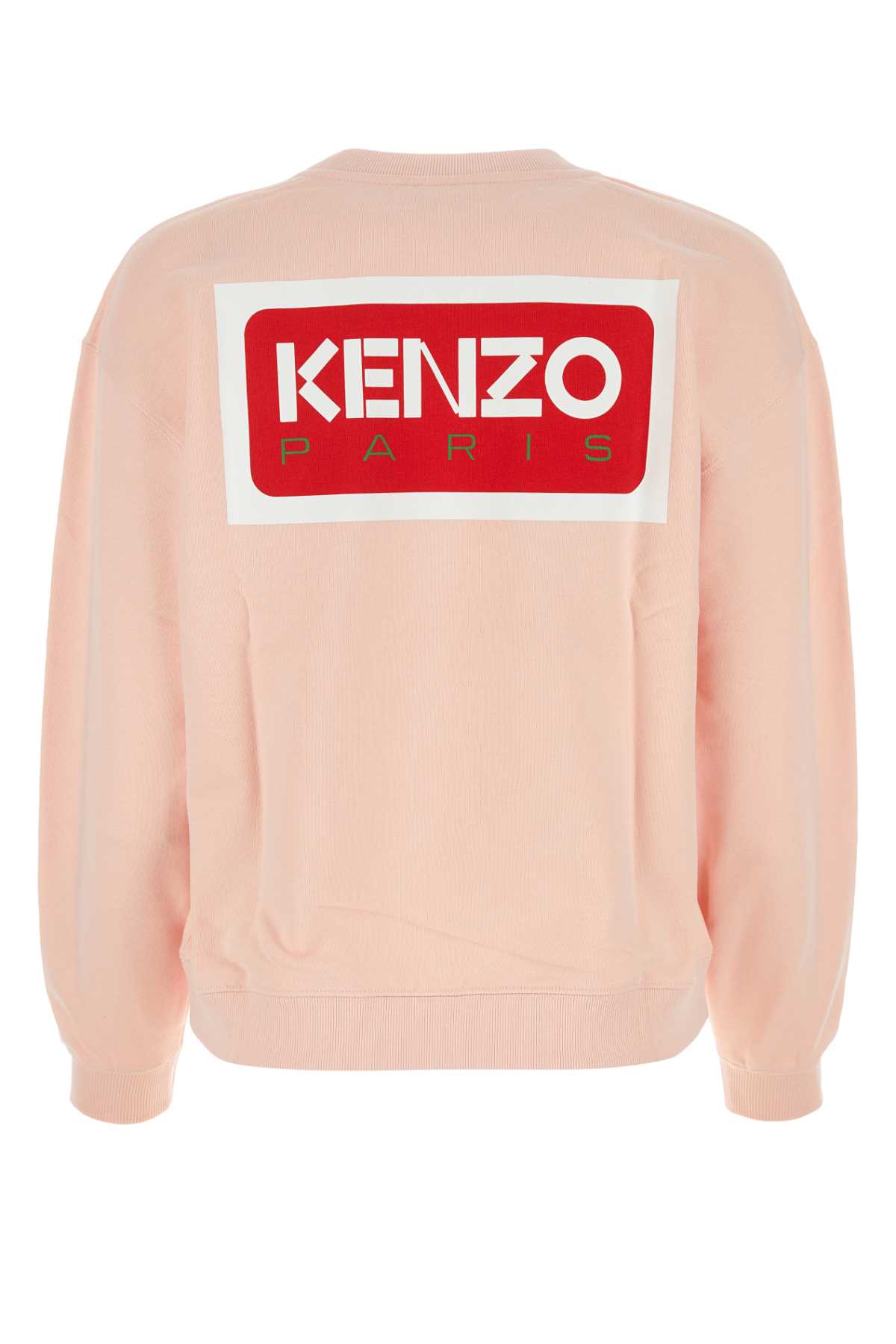 Kenzo Pastel Pink Cotton Boke Flower Sweatshirt In Fadedpink
