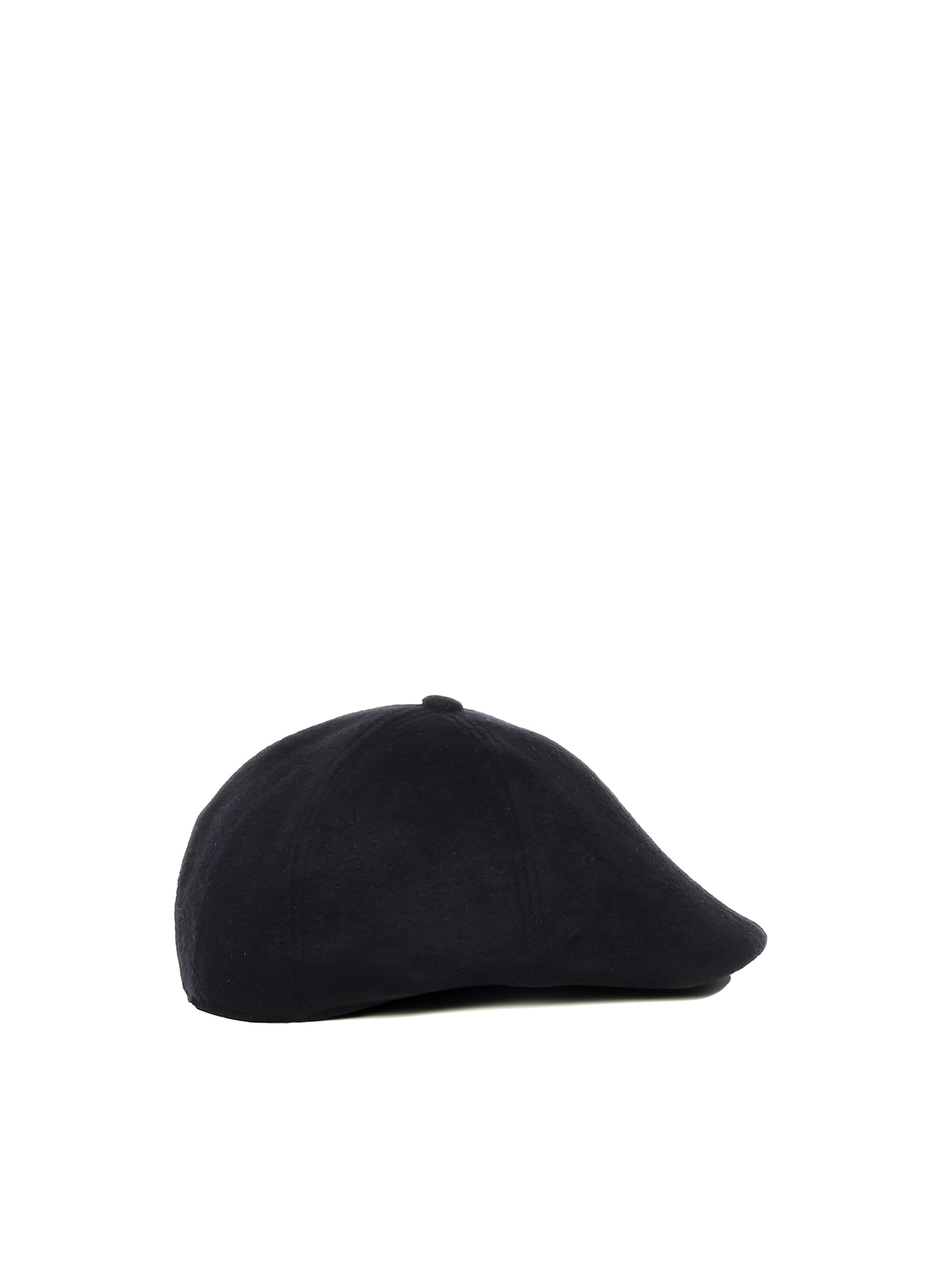 Mc2 Saint Barth Arthur Herringbone Hat In Black