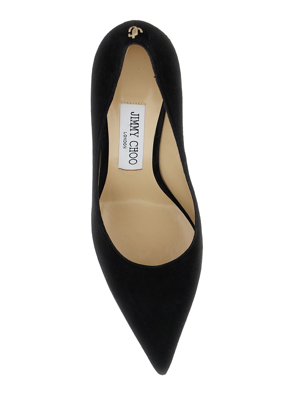 Shop Jimmy Choo Love Black Pumps With Stiletto Heel In Suede Woman