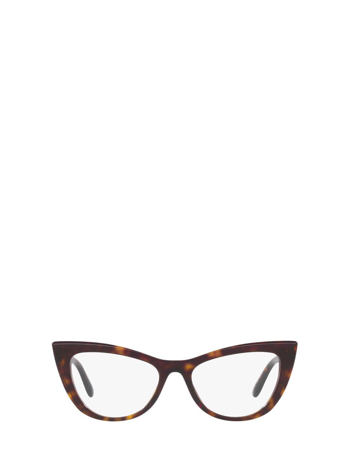 Shop Dolce & Gabbana Cat-eye Glasses In 502