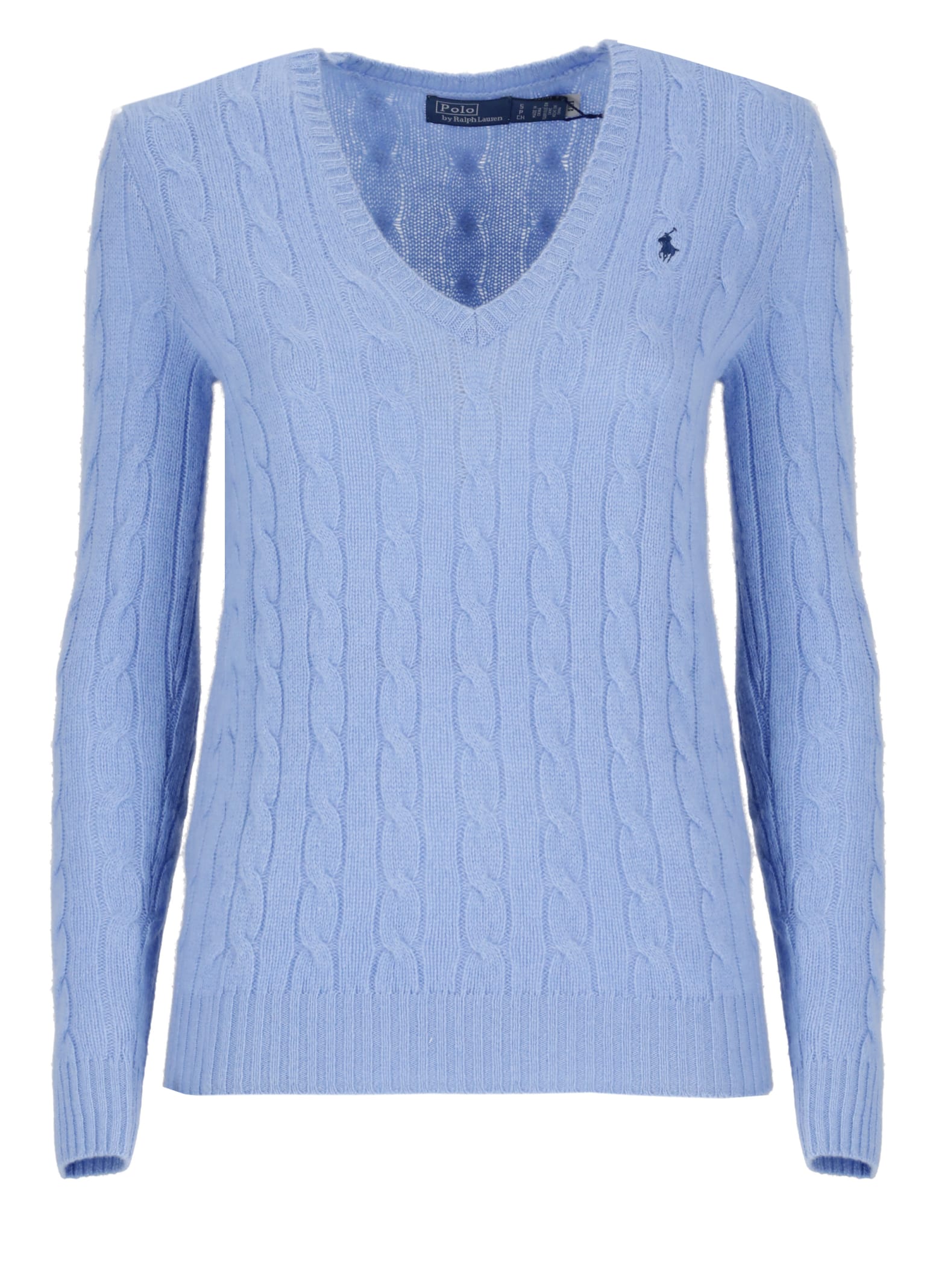 Shop Ralph Lauren Pony Sweater In Light Blue