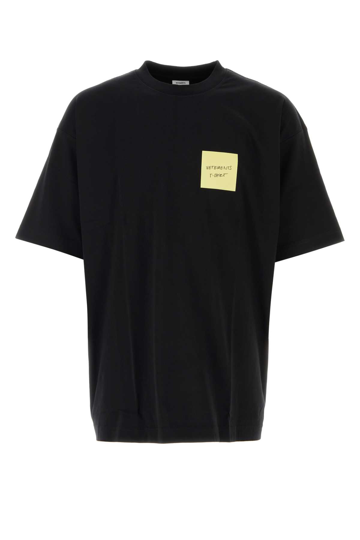 Vetements Black Cotton T-shirt