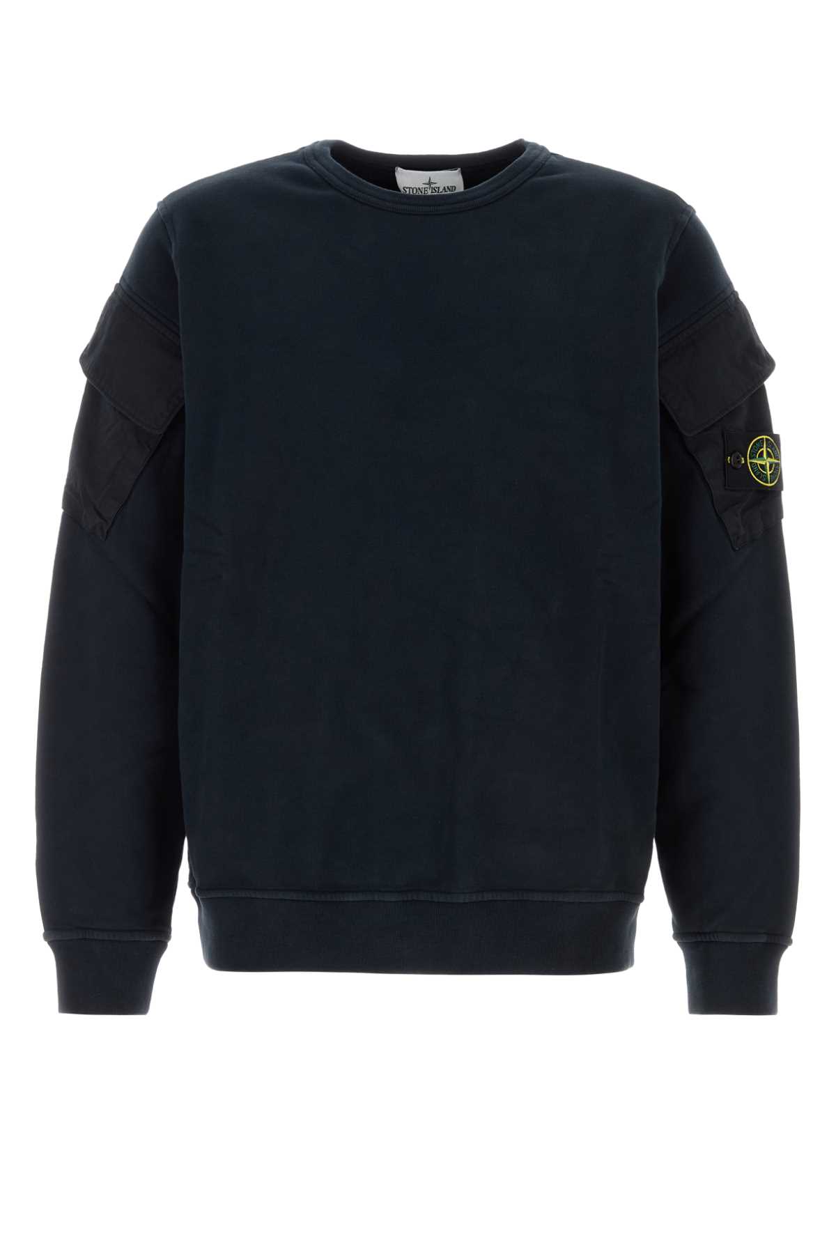 Dark Blue Cotton Sweatshirt