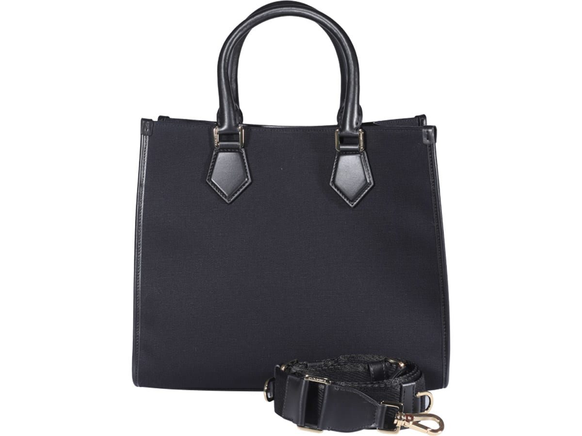 Shop Dolce & Gabbana Dg Logo Shopping Bag In Nero