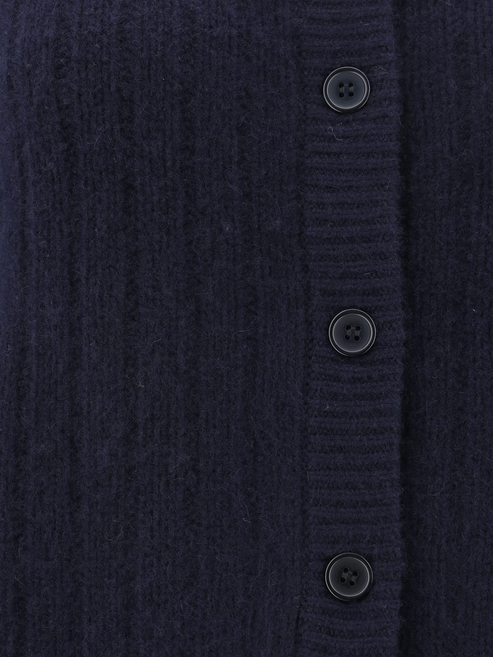 Shop Madeleine Thompson Lenox Cardigan In Navy