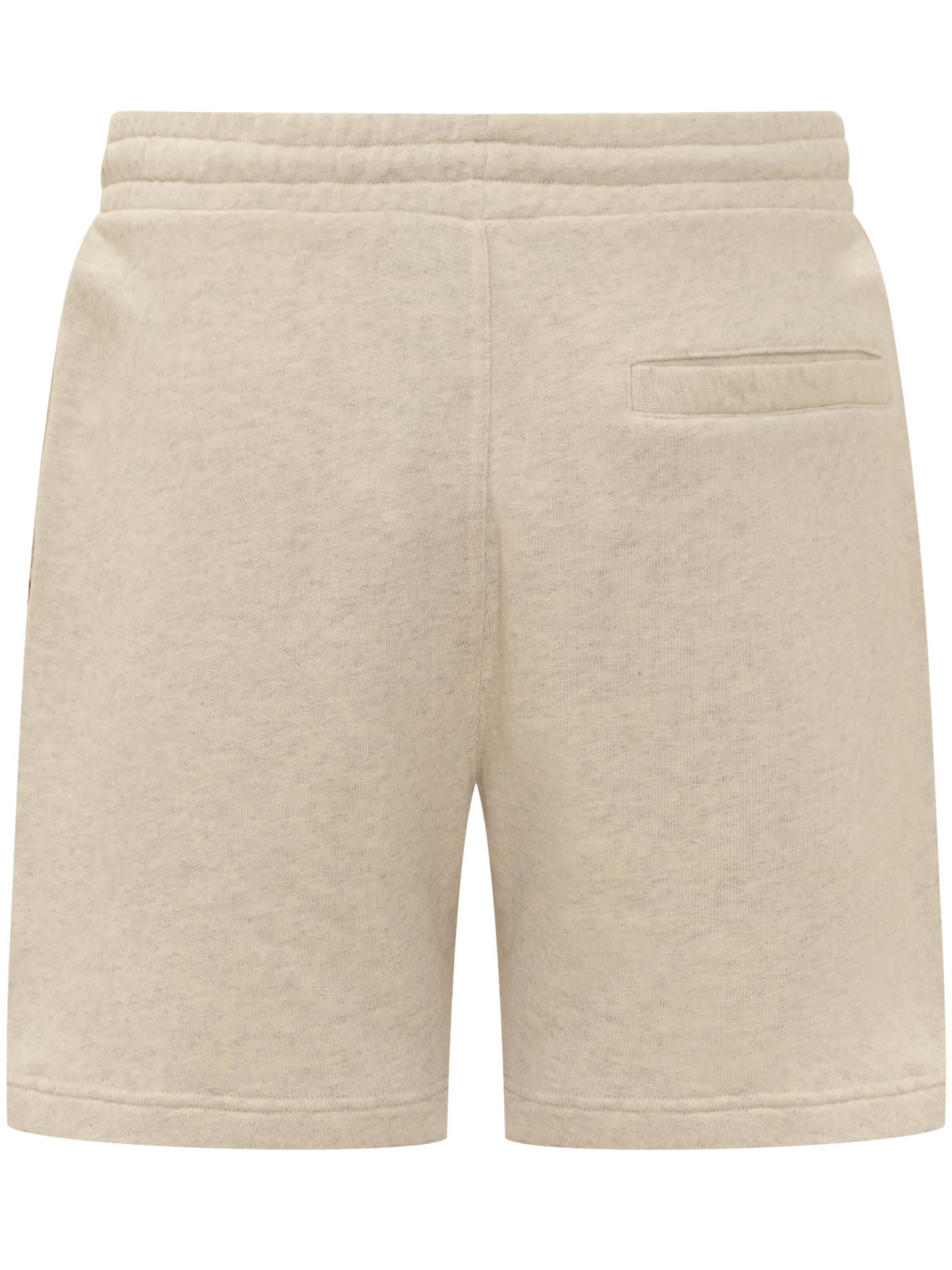 Shop Jw Anderson Pol Thistle Shorts In Oatmeal Melange