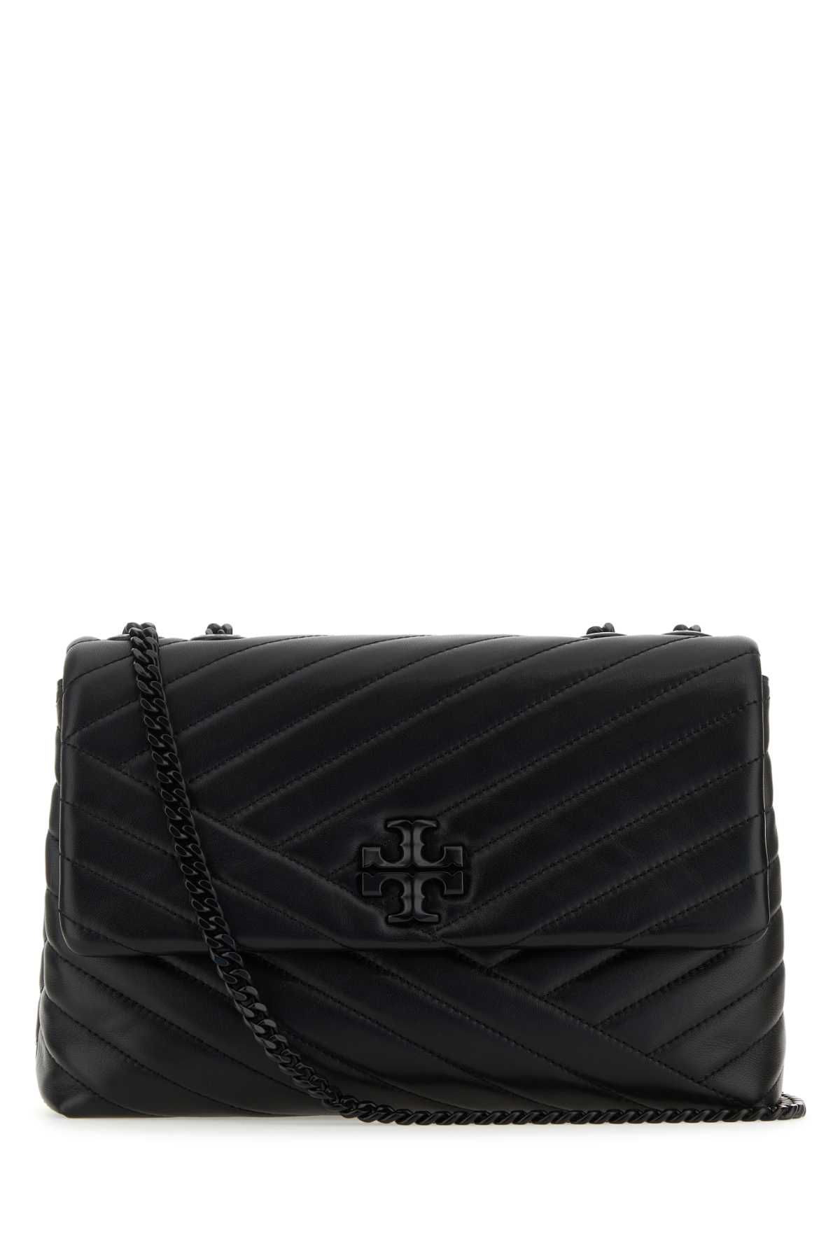 Black Leather Kira Shoulder Bag