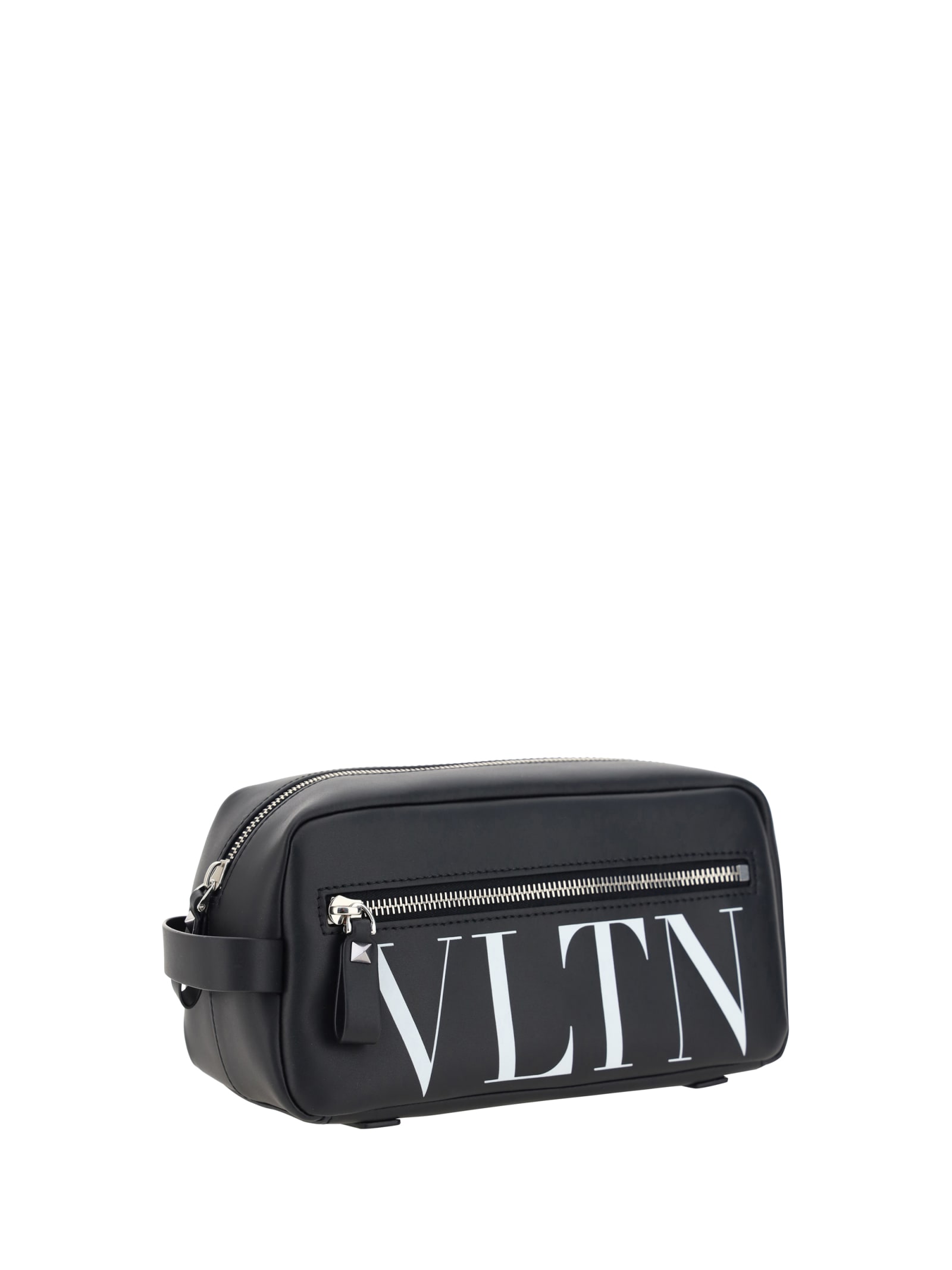 Shop Valentino Garavani Vltn Beauty Case In Nero/bianco