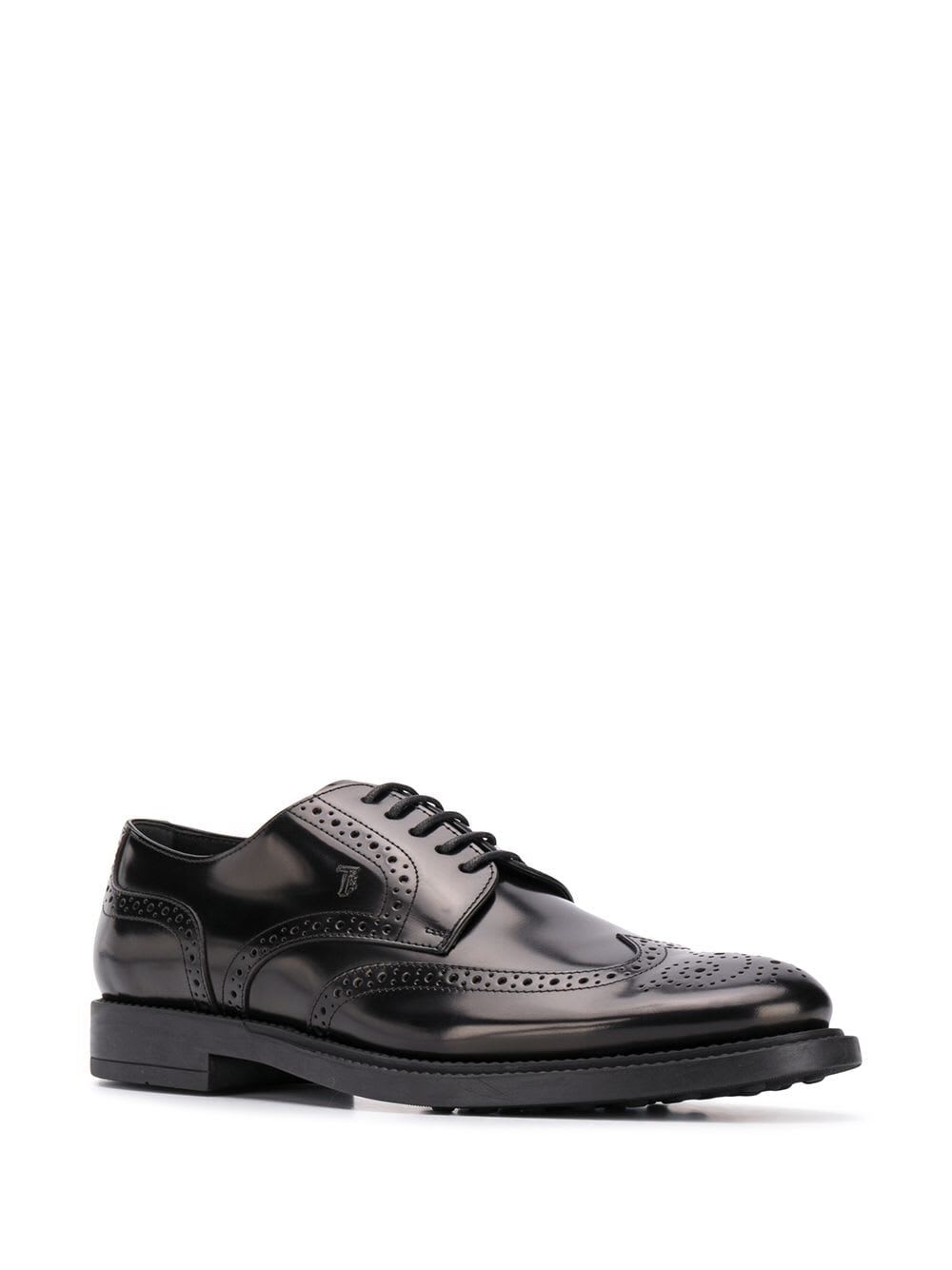 Shop Tod's Derbies In Black