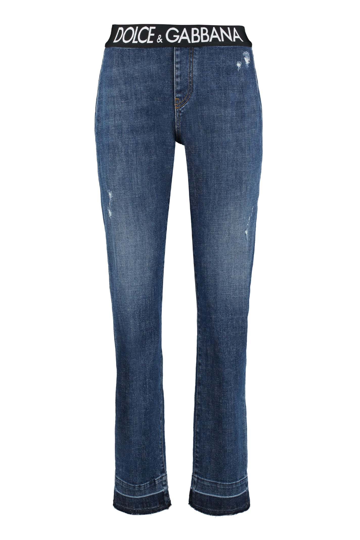 Dolce & Gabbana High-rise Straight Cropped Jeans