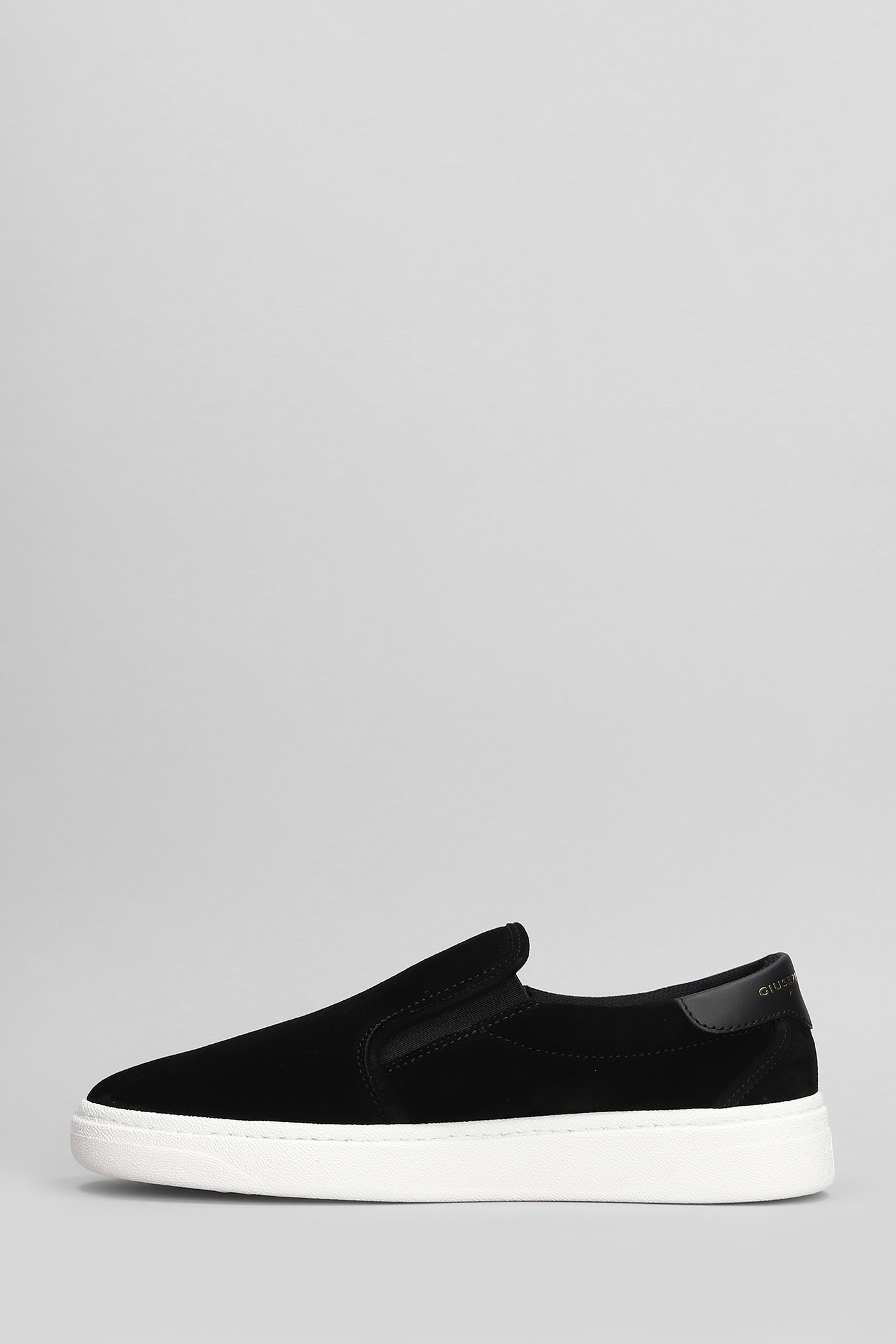 Shop Giuseppe Zanotti Sneakers In Black Suede