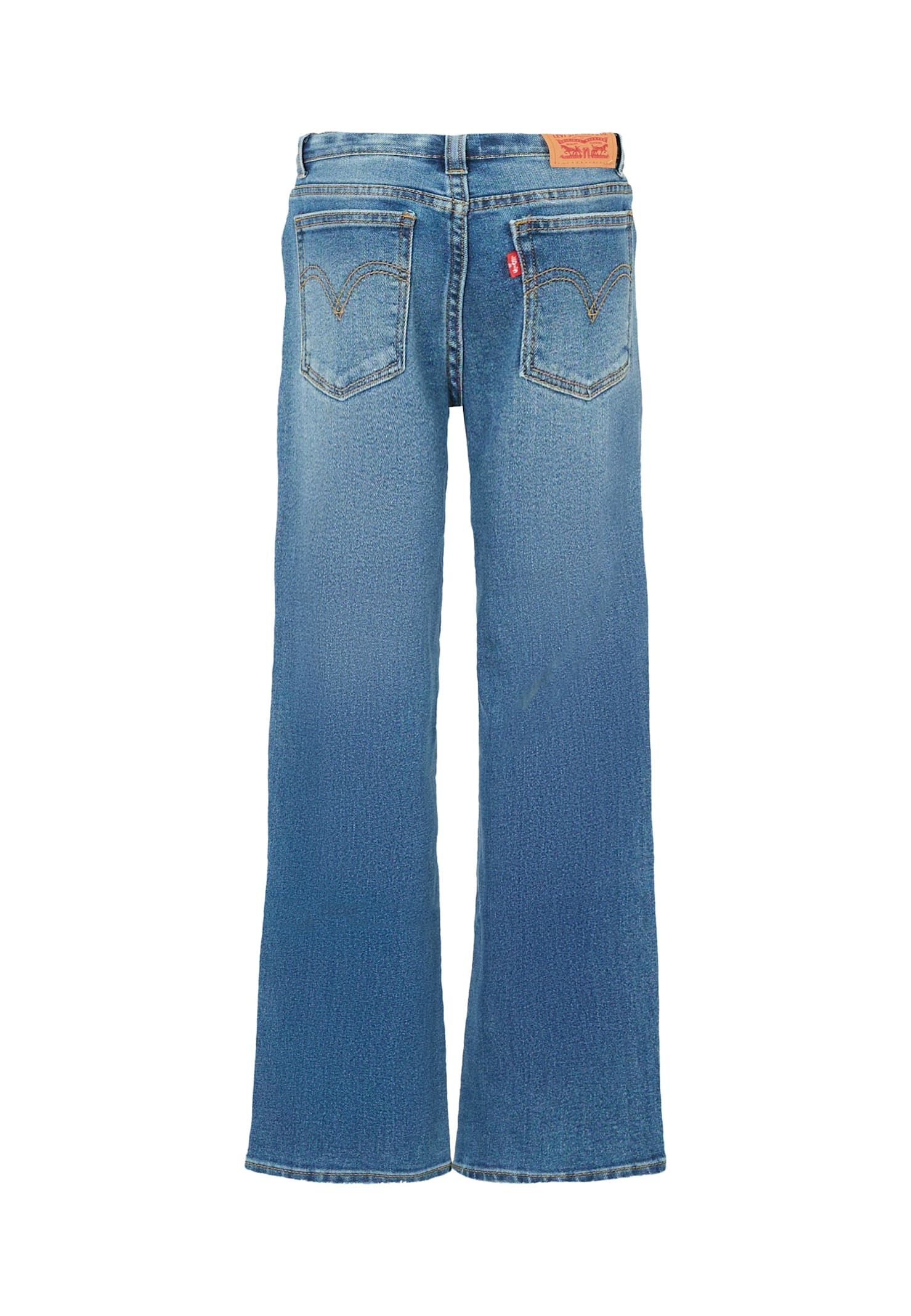 Levi's Blue Jeans For Girl With Logo Patch In Blue