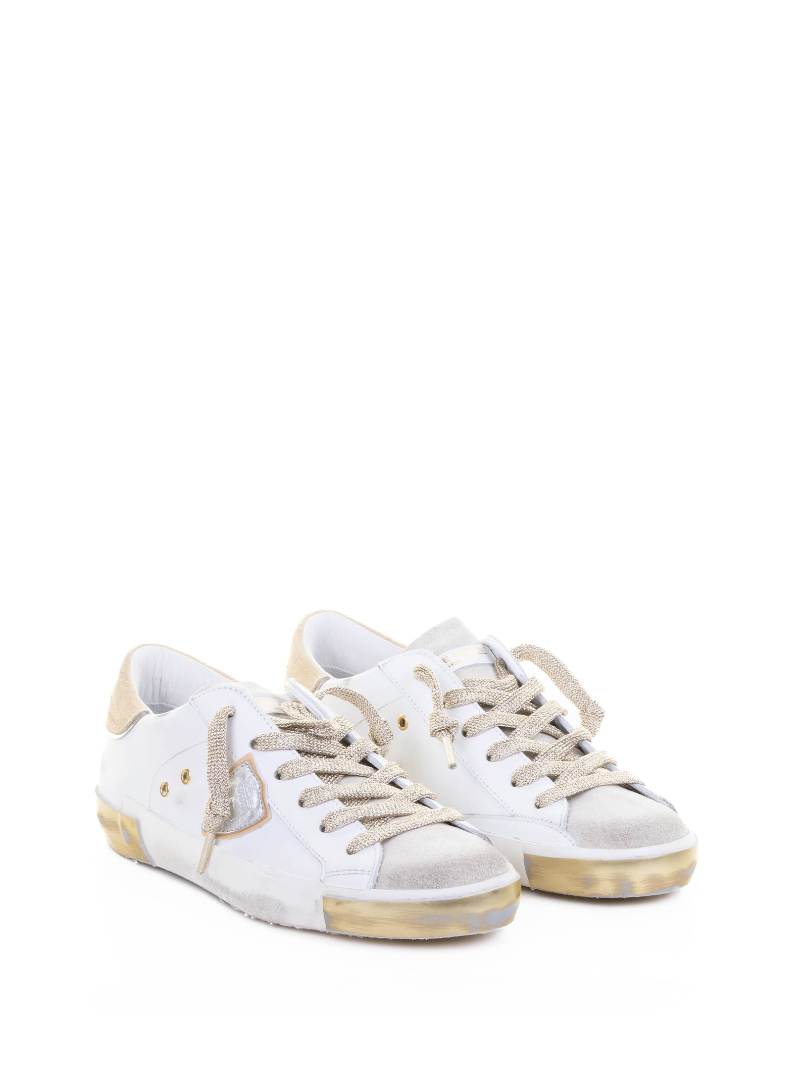 Philippe Model Paris Low Sneaker Prsx In Neutral