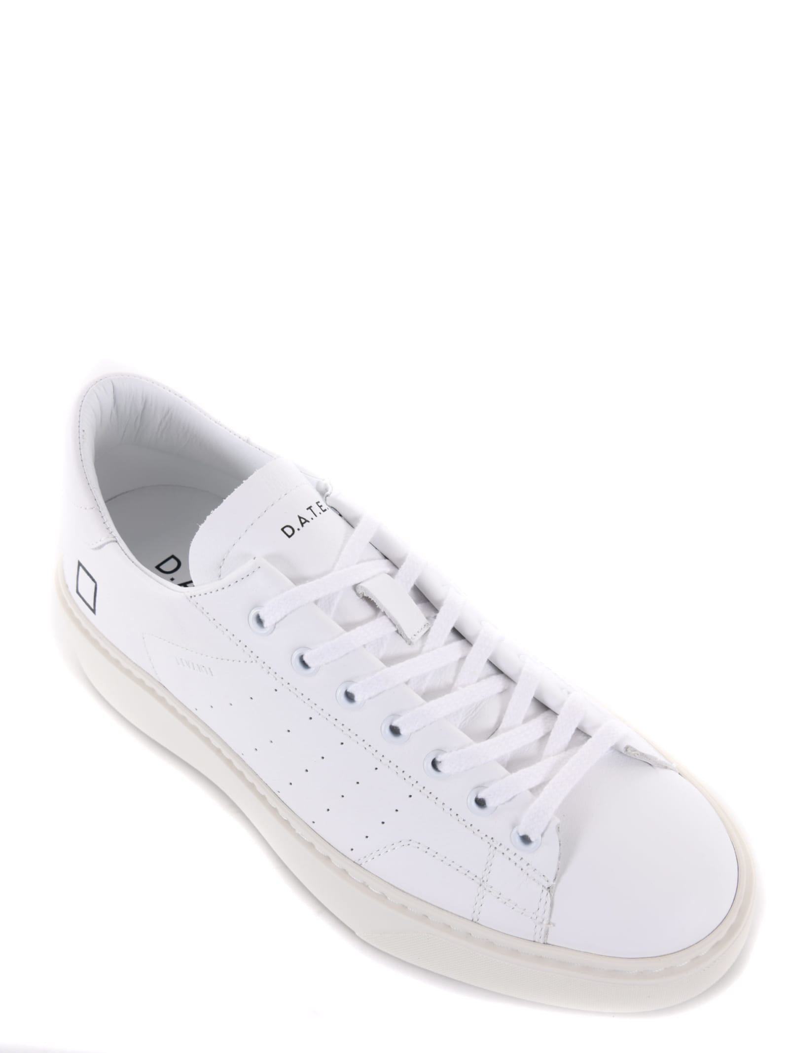 Shop Date D.a.t.e. Mens Sneakers Sonica Calf In Leather In White