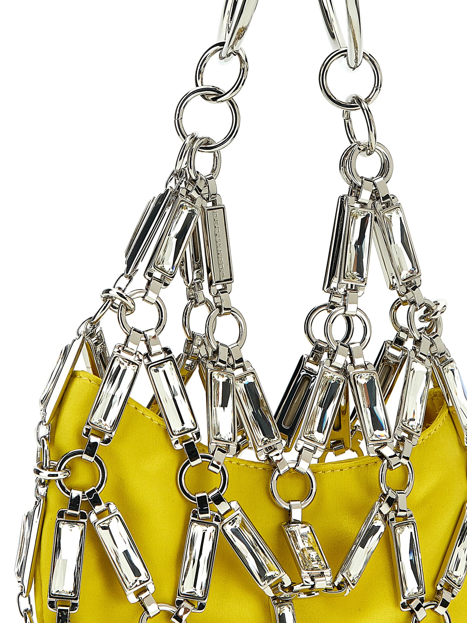 Shop Dsquared2 Cage Handbag In Yellow