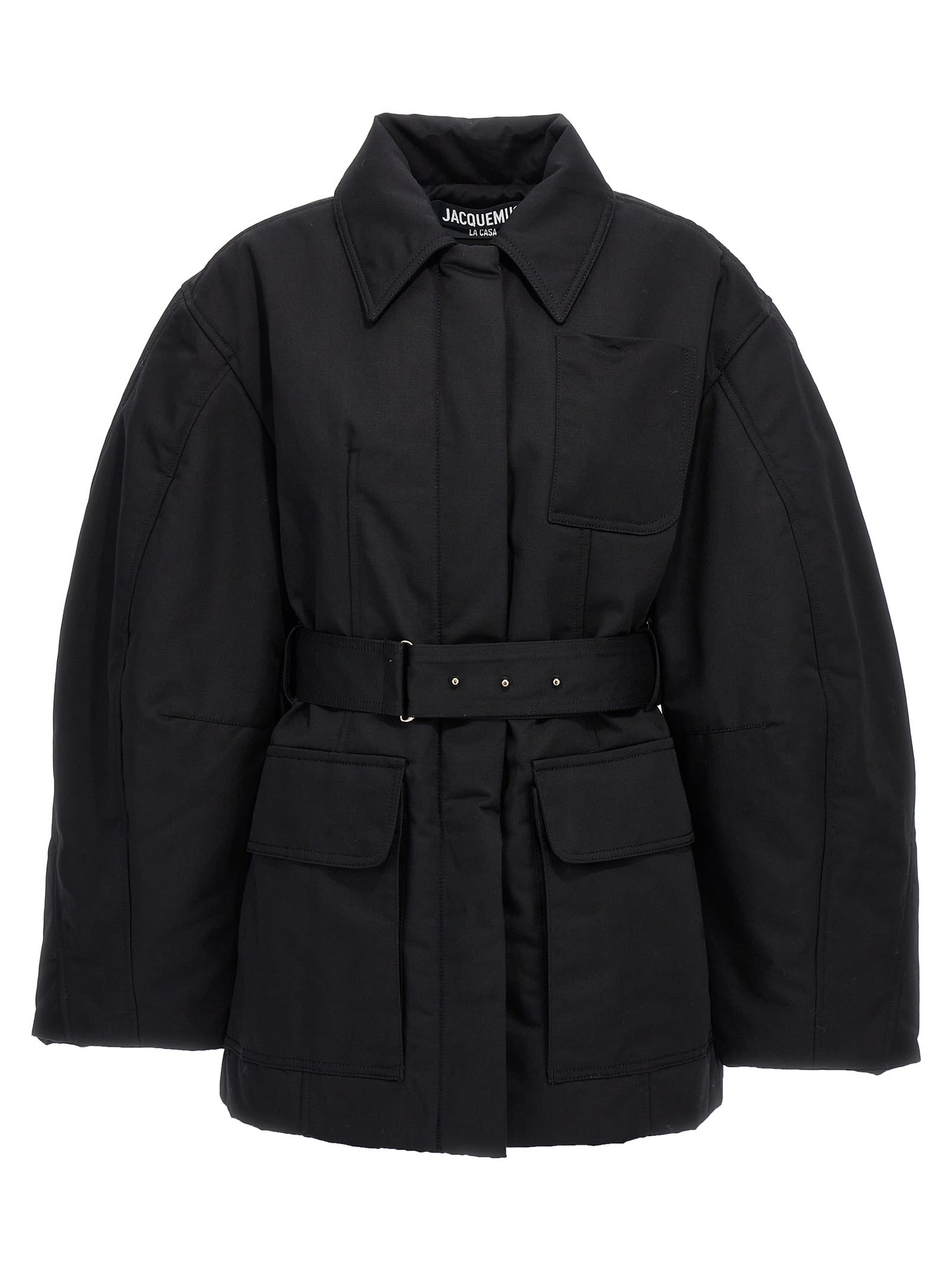 Shop Jacquemus Le Blouson Bari Jacket In Black