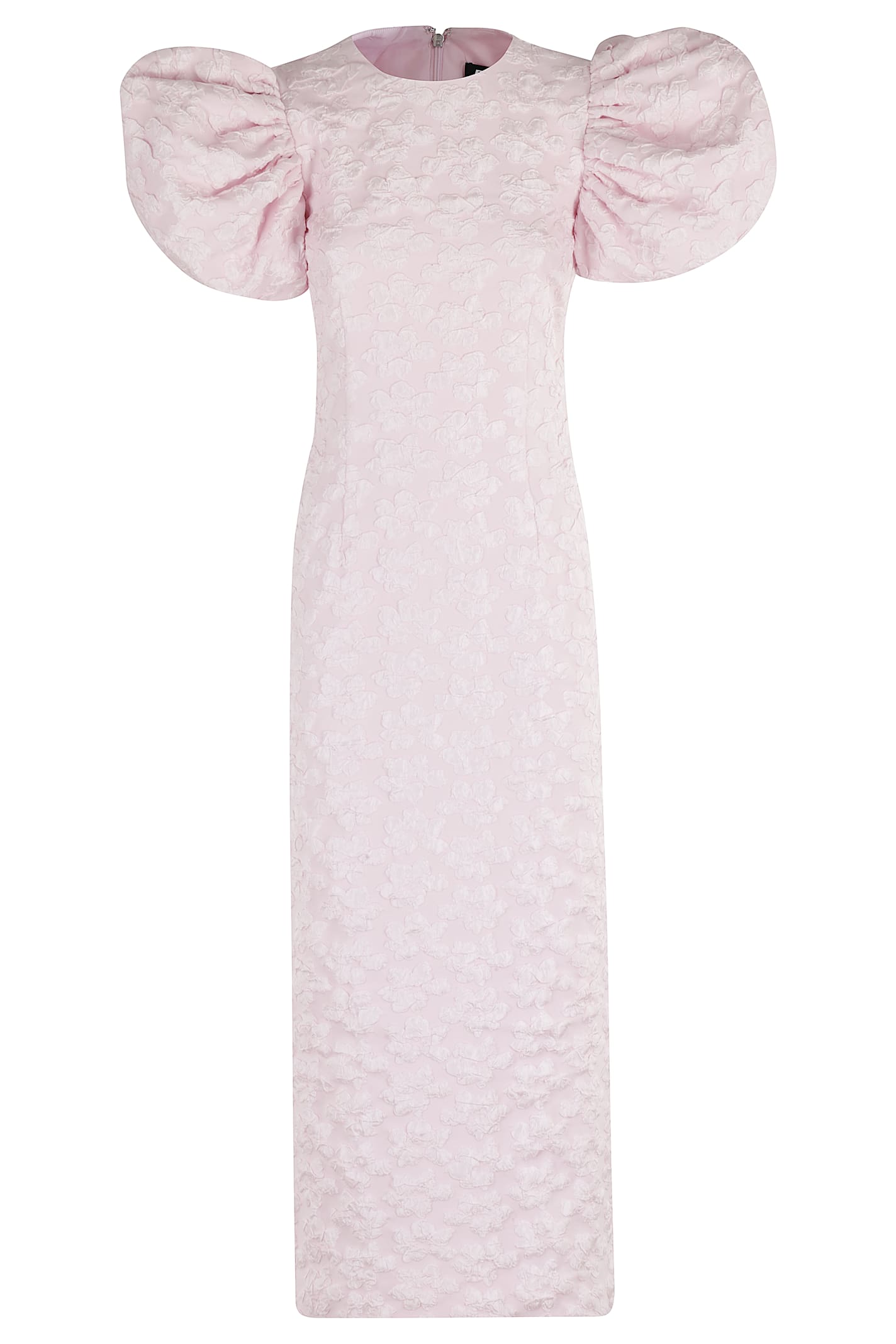 Jacquard Midi Puffy Dress
