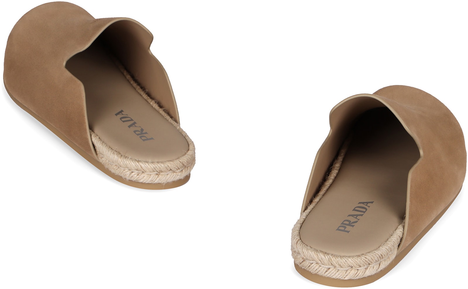 Prada Suede Leather Sabots