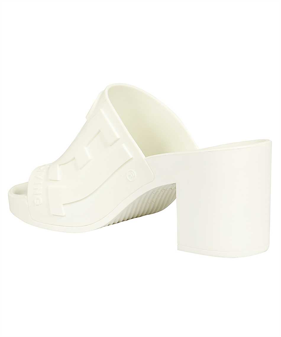 Diesel Logo Detail Rubber Mules In White