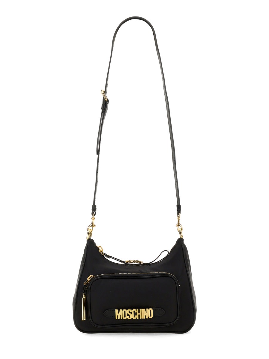 Shop Moschino Bag With Logo In Black