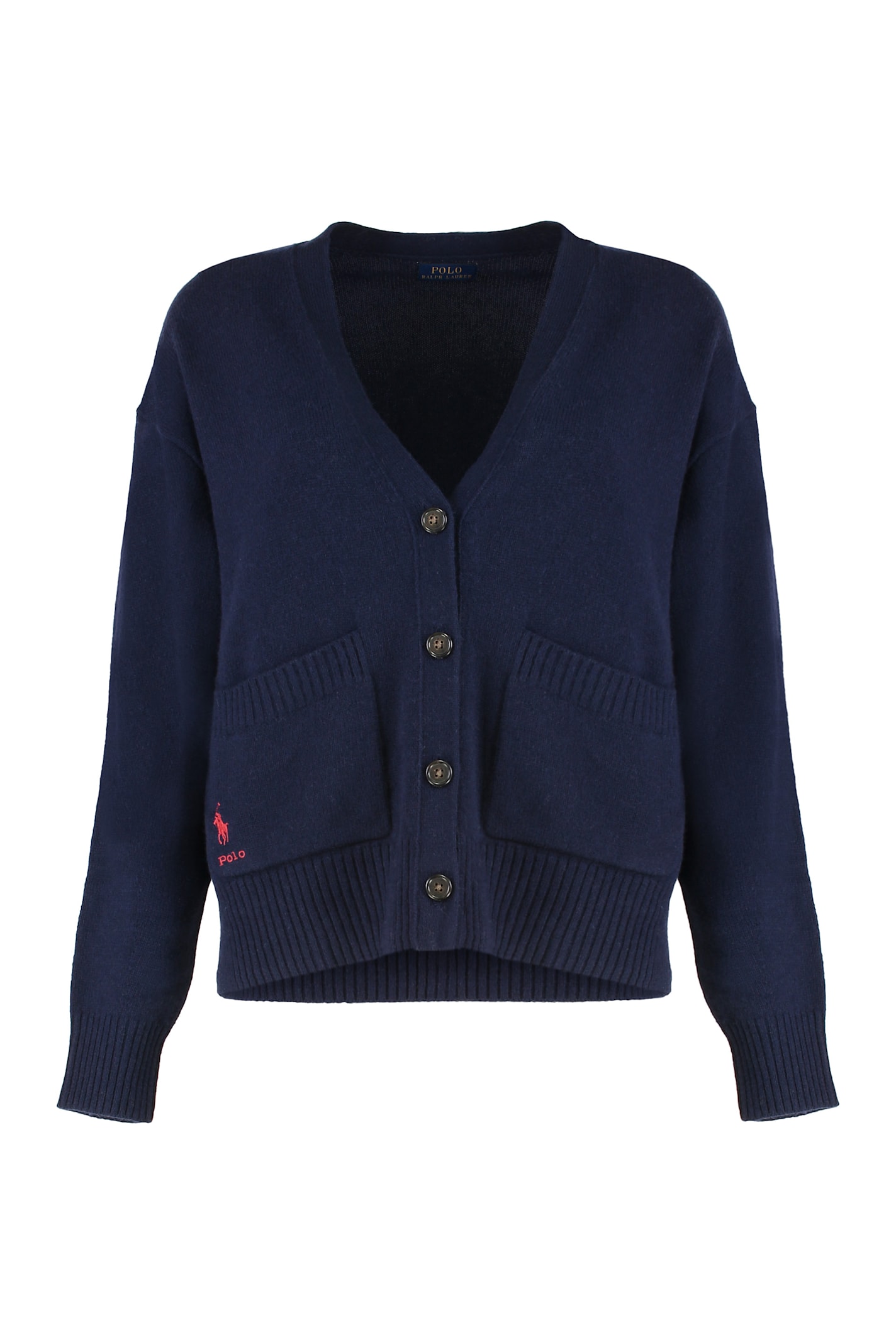 Polo Ralph Lauren Cardigan In Wool Blend In Blue