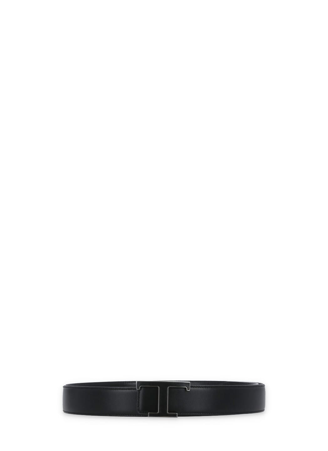 Shop Tod's Leather T Timeless Belt In Black
