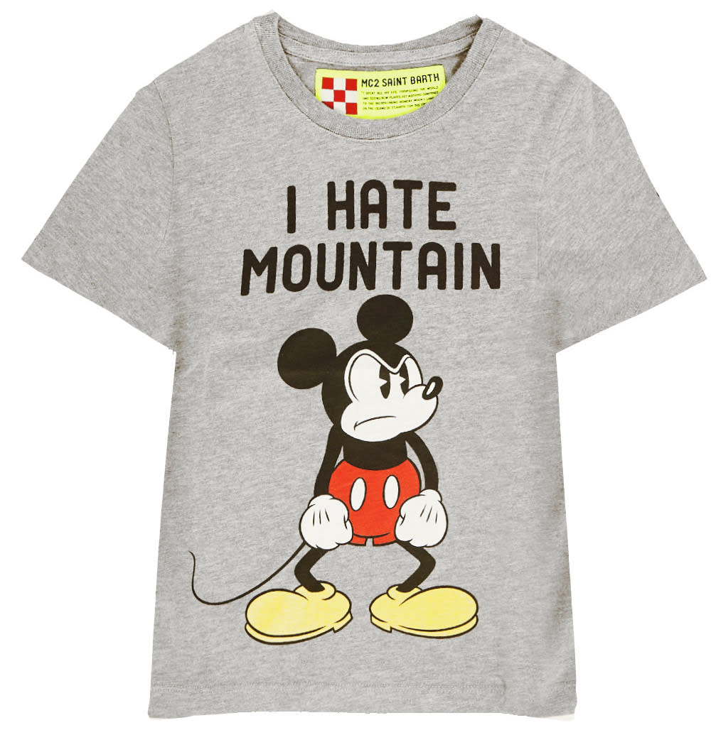 MC2 Saint Barth I Hate Mountain Mickey Mouse Boy T-shirt - Disney© Special Edition