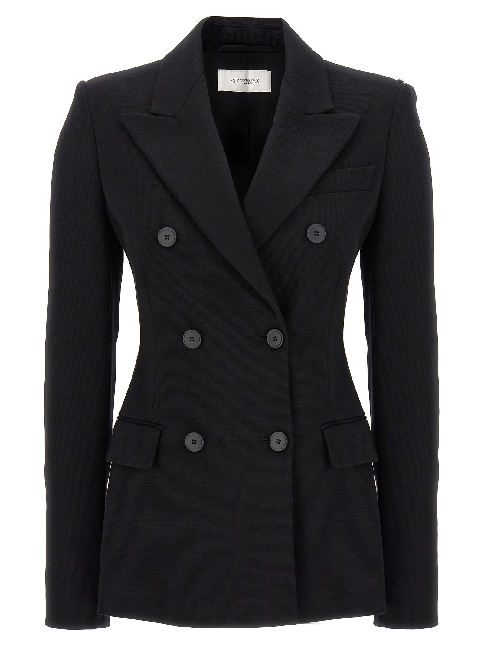 Shop Sportmax Sestri Blazer In Black