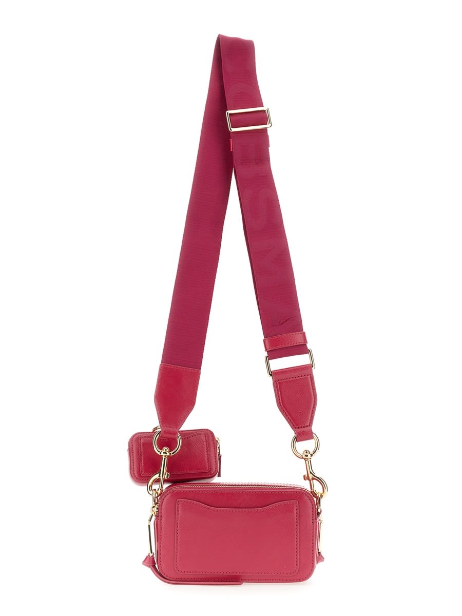 Shop Marc Jacobs The Snapshot Bag In Fuchsia