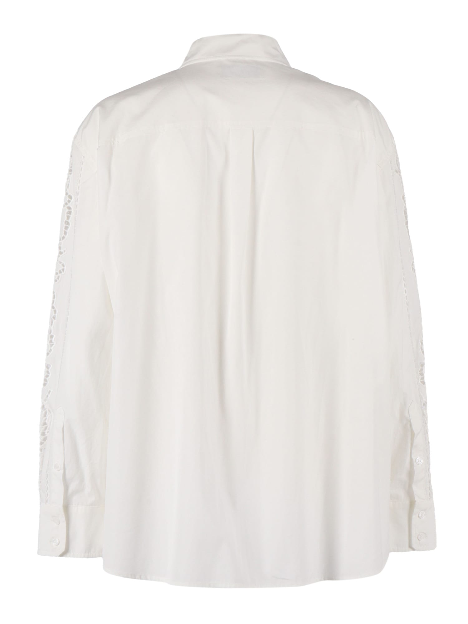 Weekend Max Mara Elmi Floral Lace Shirt In White
