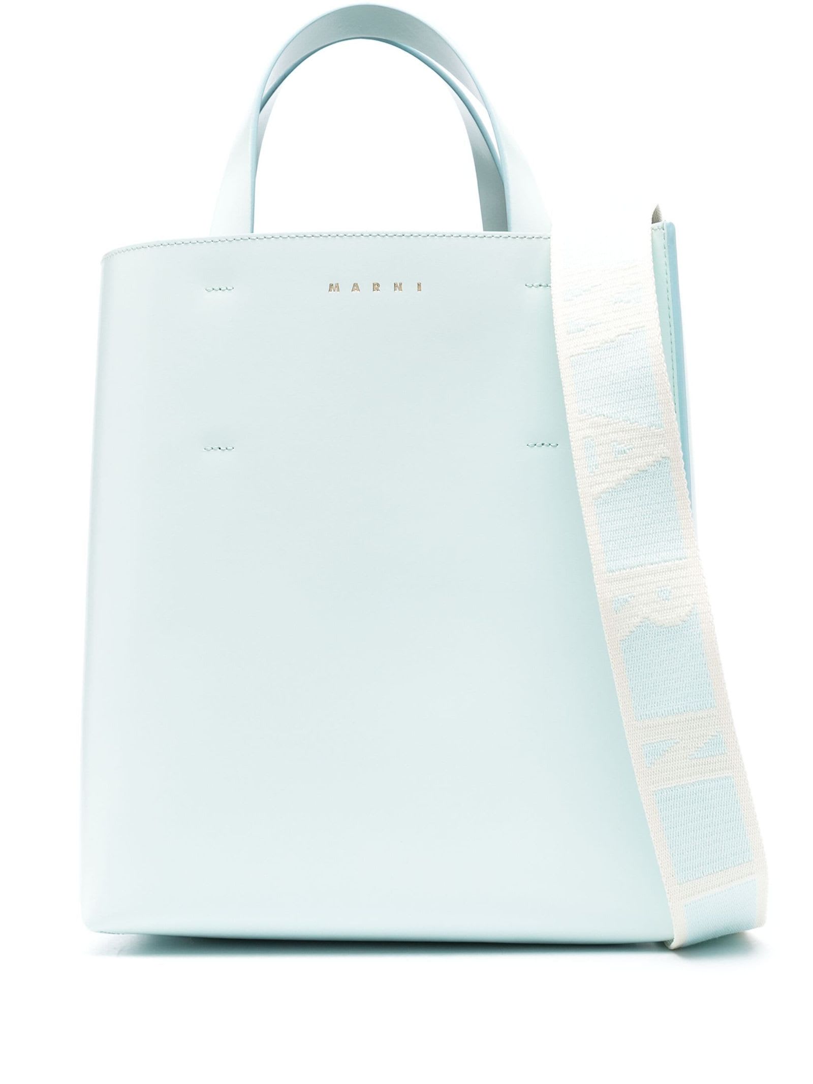 Museo Small Bag In Light Blue Leather