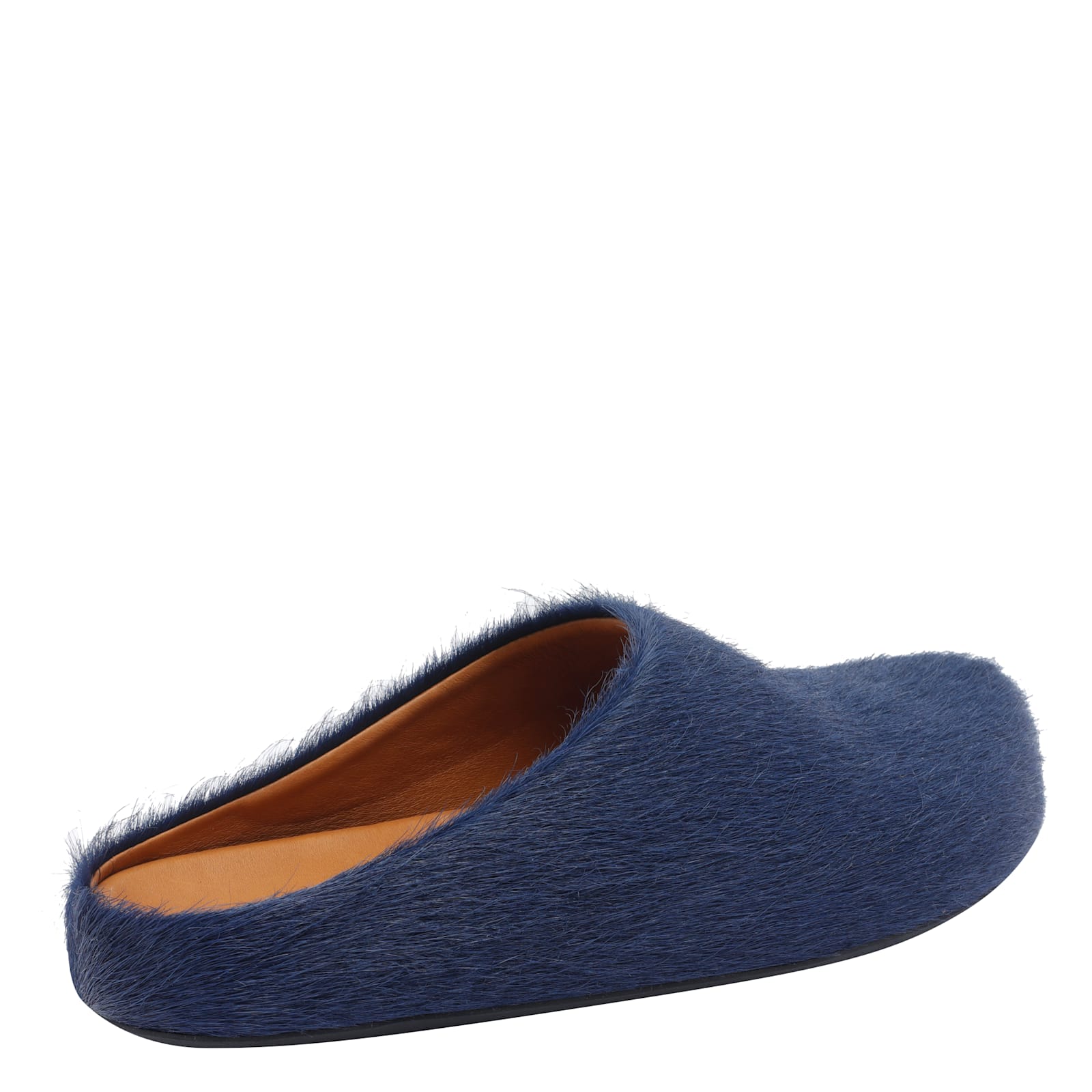 Marni Slip-on Round Toe Leather Slippers In Multi