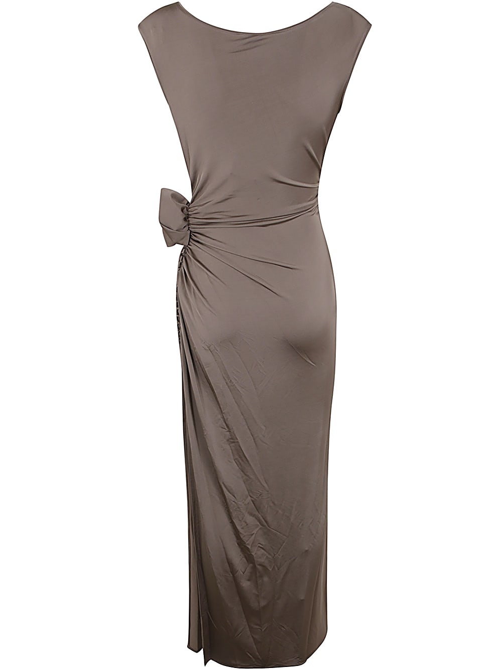 Shop Magda Butrym Dress In Beige