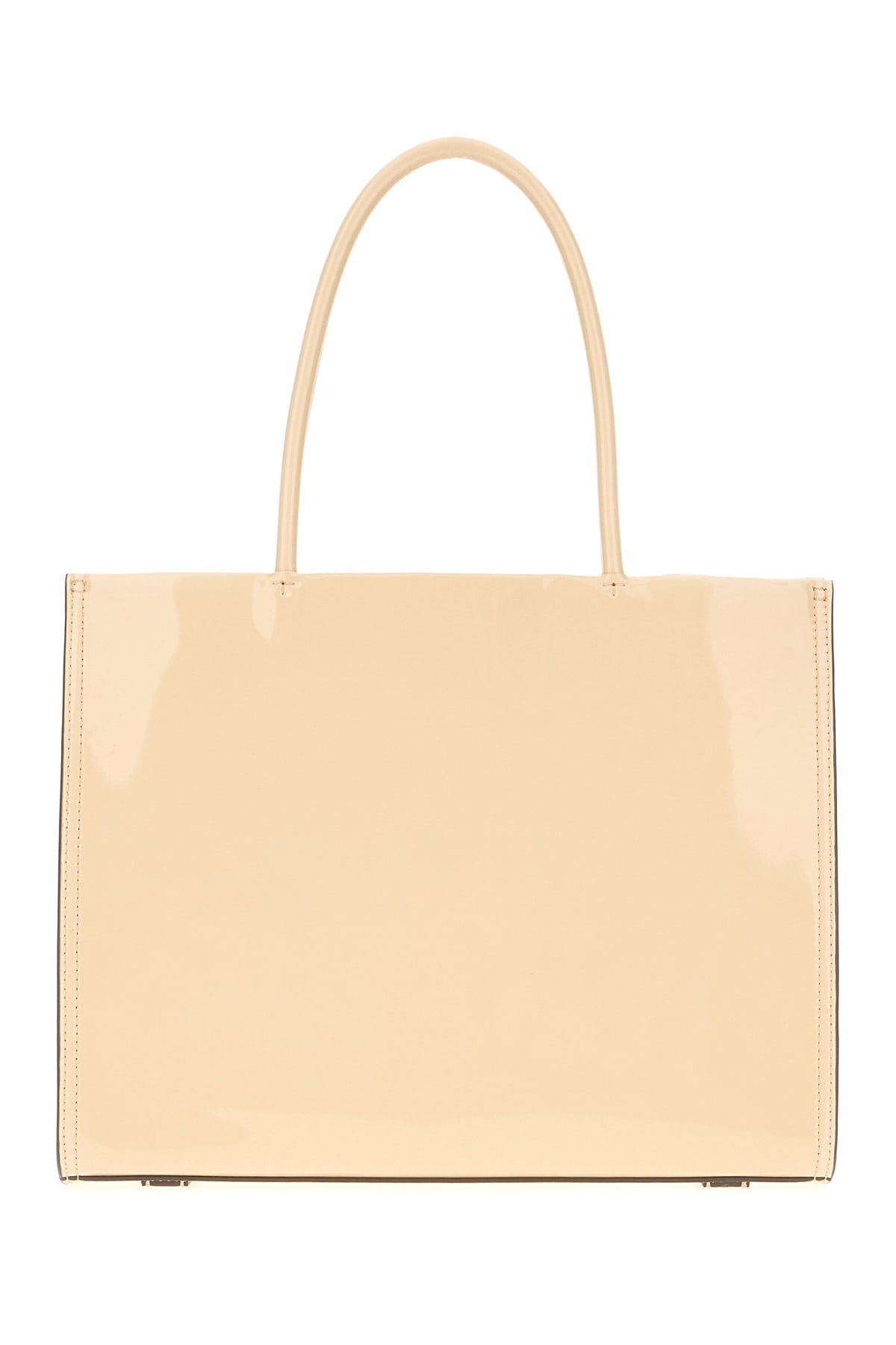 Tory Burch Cream Synthetic Leather Ella Bio Small Shopping Bag In Vanilla Soft Serve