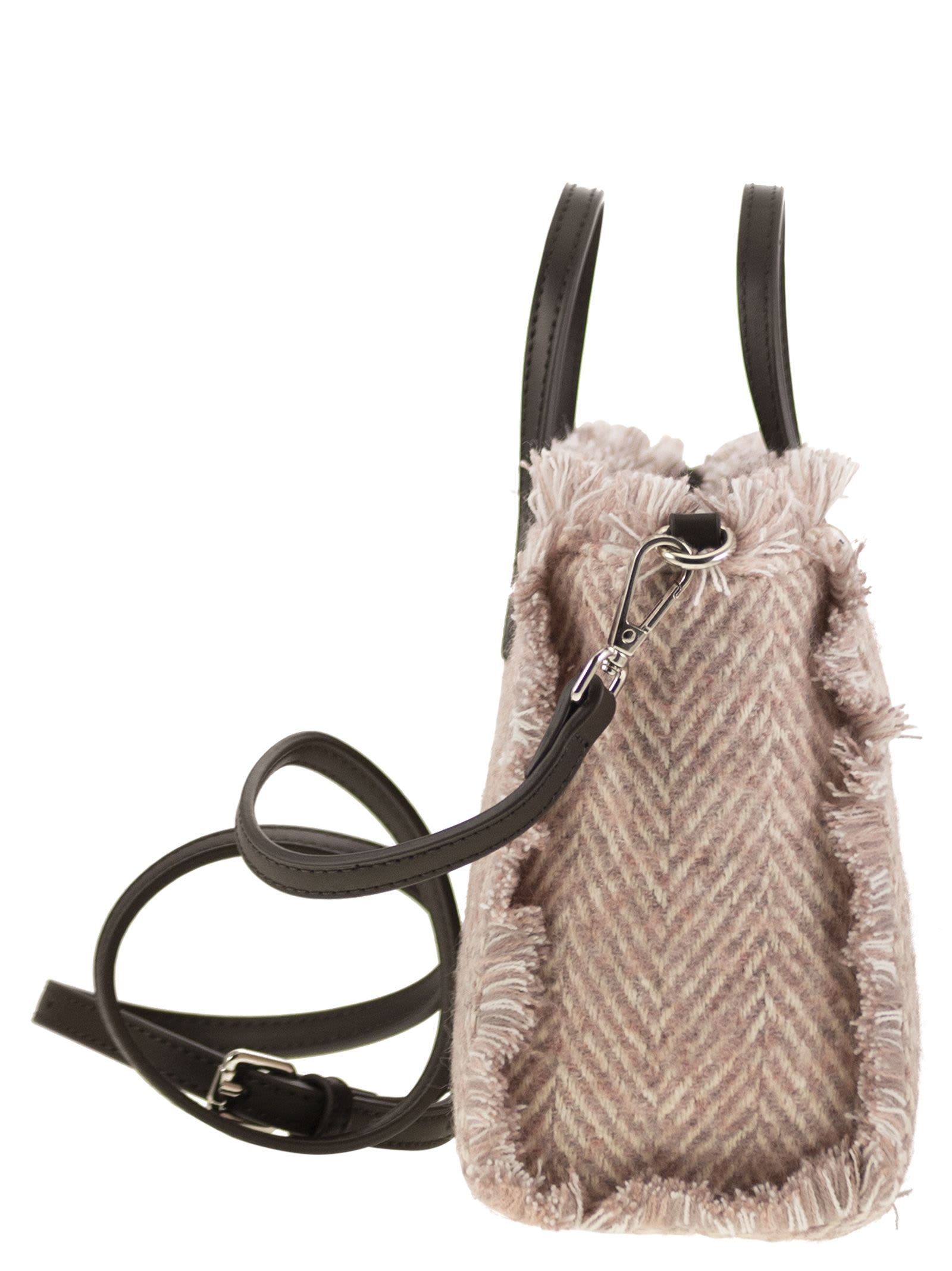 MC2 SAINT BARTH MINI VANITY BAG WITH BANGS AND EMBROIDERED LOGO